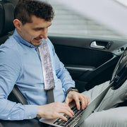 Winter Plush Shoulder Strap Cover Neck Cushion Pad for Comfortable Car Travel 2PCS - Grey V528-SHOULDER-PAD-GREY-2PCS-840254