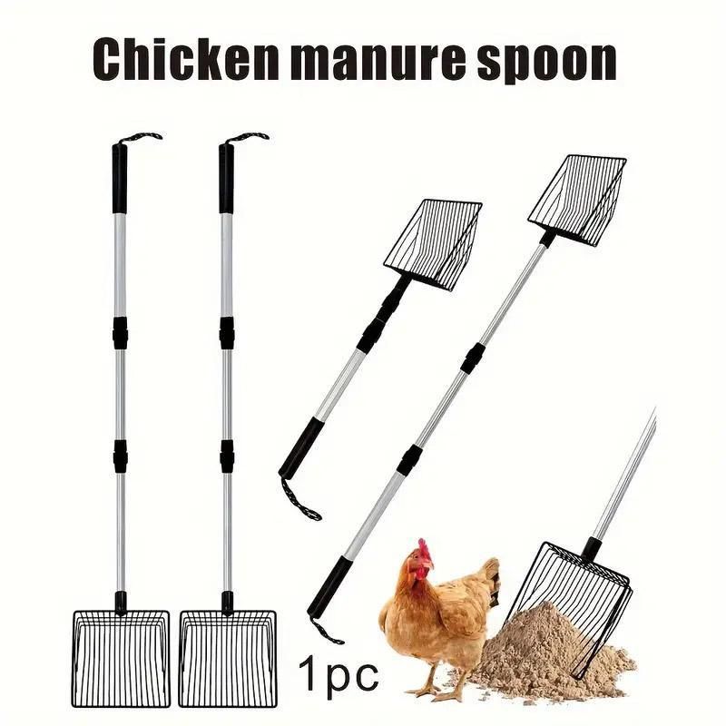 3in1 Chicken Coop Cleaning Scoop Poop Picker Tool for Waste Removal Durable Use V528-SHOVEL-458987