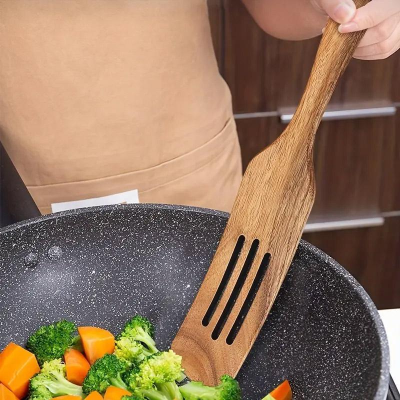 5pcs Wooden Spatula Set Kitchen Cooking Utensils Wooden Spatula for Cooking V528-SHOVEL-5PCS-124768