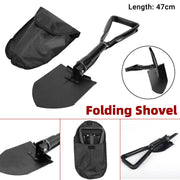 Folding Survival Shovel Outdoor Camping Emergency Tool For Hiking Fishing Rescue Gear V528-SHOVEL-BLACK-238945