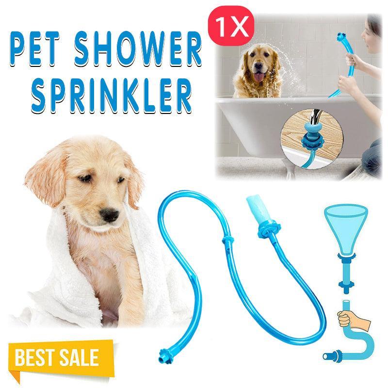 Pet Shower Connector Wash Hose Attachment Sprinkler Handheld Rinser Dogs Bathing V528-SHOWER-37442