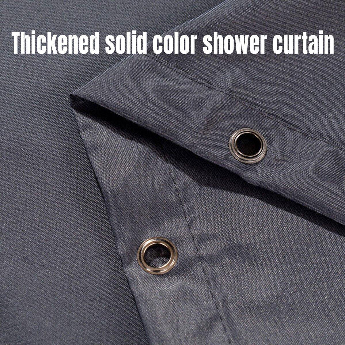 Solid Color Waterproof Shower Curtain Bathroom Decor Resistant Fabric Liner - Blue V528-SHOWER-CURTAIN-BLUE-302093