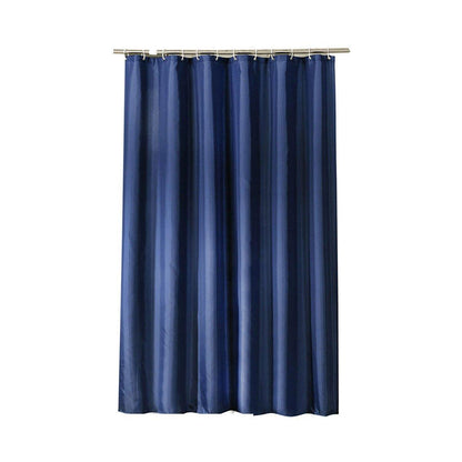 Solid Color Waterproof Shower Curtain Bathroom Decor Resistant Fabric Liner - Blue V528-SHOWER-CURTAIN-BLUE-302093