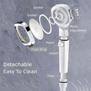 High Pressure Handheld Shower Head with Filter for Bathroom Water Saving Spray - Black V528-SHOWER-HEAD-BLACK-530103
