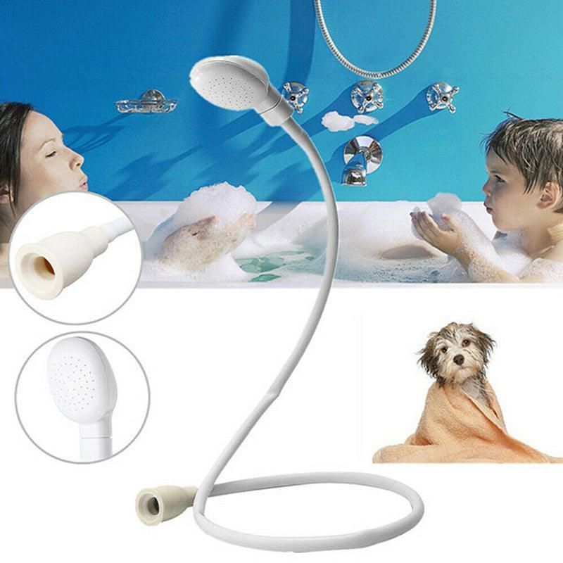 Pet Shower Spray Hose Single Tap Sink Bath Washing Holder Dog Head Attachment V528-SHOWERHEAD-465467