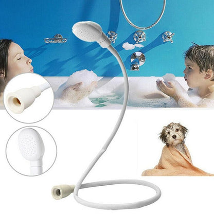 Pet Shower Spray Hose Single Tap Sink Bath Washing Holder Dog Head Attachment V528-SHOWERHEAD-465467