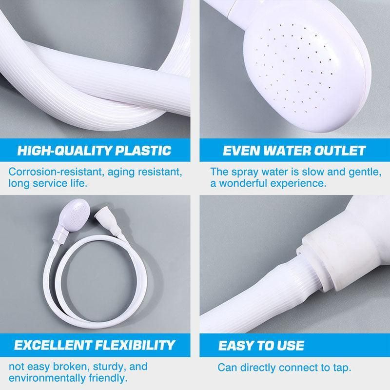 Pet Shower Spray Hose Single Tap Sink Bath Washing Holder Dog Head Attachment V528-SHOWERHEAD-465467