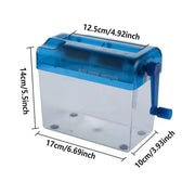 A6 File Hand Paper Shredder Straight Cutting Machine Manual Document Handmade V528-SHREDDER-BLUE-352541