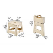 Portable Adjustable Folding Plastic Stool Retractable Outdoor Fishing Chair - White V528-SHRINK-STOOL-WHITE-106623