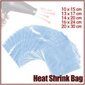 100X Heat Shrink PVC Bags Wrap Film for Gift Crafts & Soap - 16x24cm V528-SHRINKBAG-100PCS-16-24CM-365240