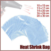 100X Heat Shrink PVC Bags Wrap Film for Gift Crafts & Soap - 16x24cm V528-SHRINKBAG-100PCS-16-24CM-365240