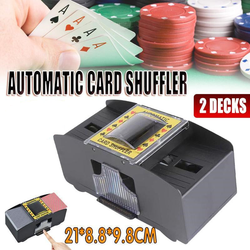2 Deck Automatic Card Shuffler for Poker Casino Home Game Use V528-SHUFFLER-65253