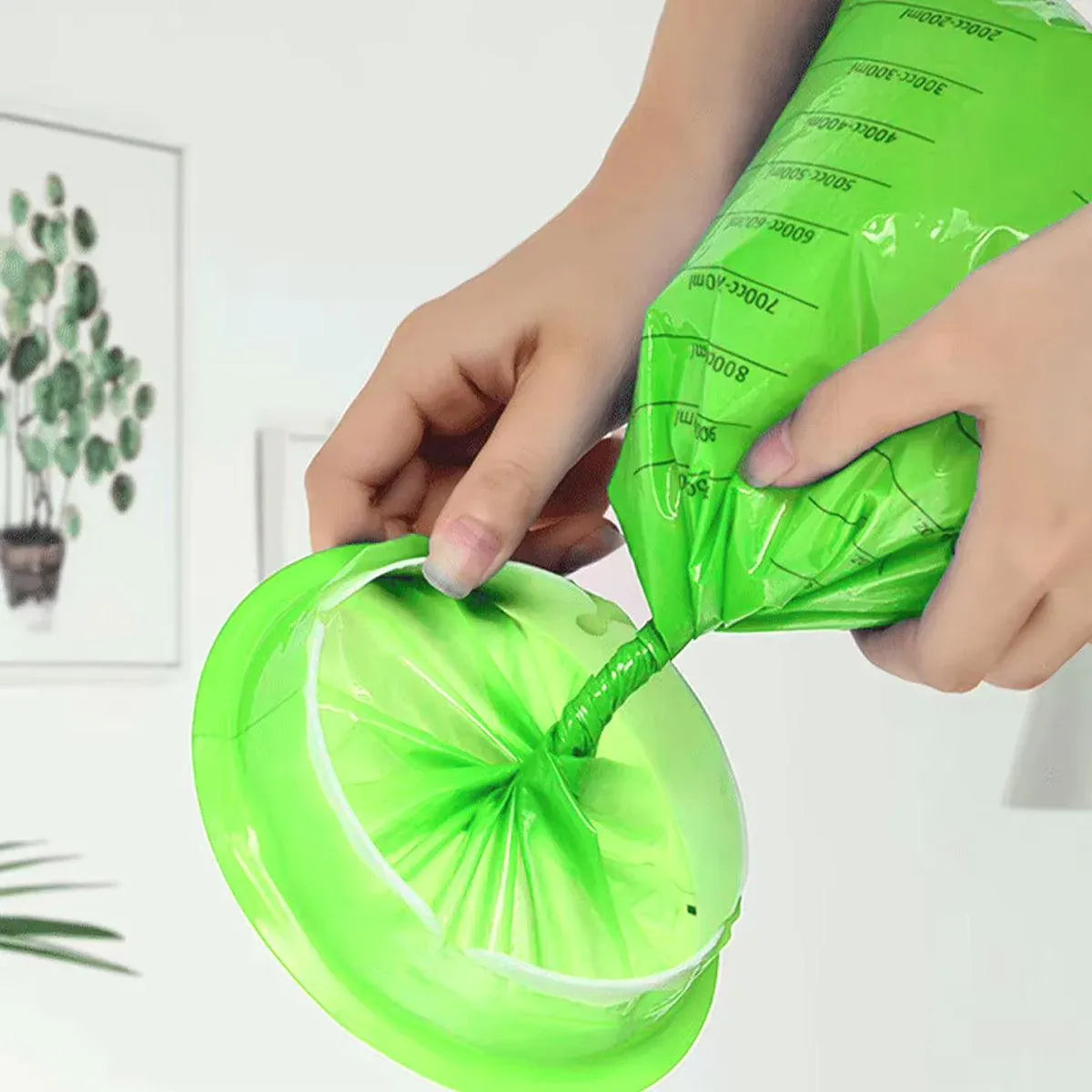 50PCS Motion Sickness Bags Portable Car Travel Vomit Bags for Morning Nausea V528-SICKNESS-BAG-GREEN-50PCS-615235
