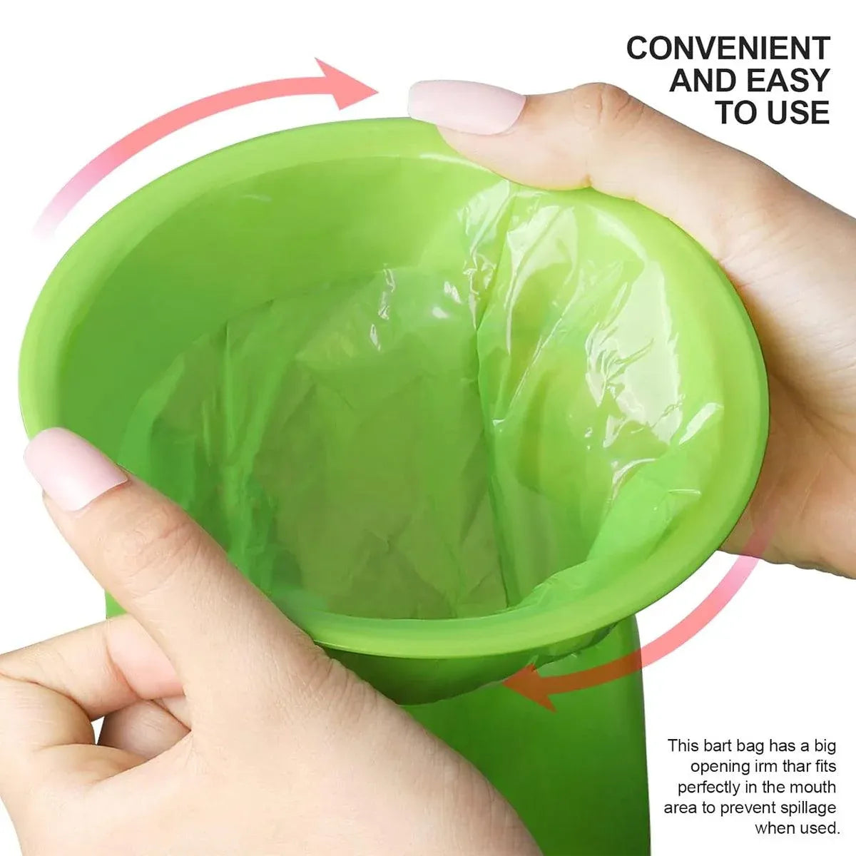 50PCS Motion Sickness Bags Portable Car Travel Vomit Bags for Morning Nausea V528-SICKNESS-BAG-GREEN-50PCS-615235