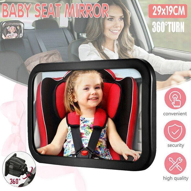 Car Rear Facing Mirror for Little Ones Travel Use Back View Organizer V528-SIGHTGLASS-BLACK-98617