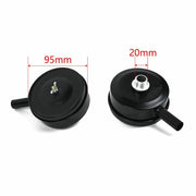 2 Pcs Compressor Male Threaded 20Mm Air Intake Silencer Filter Black Metal Shell V528-SILENCERFILTER-20MM-115235