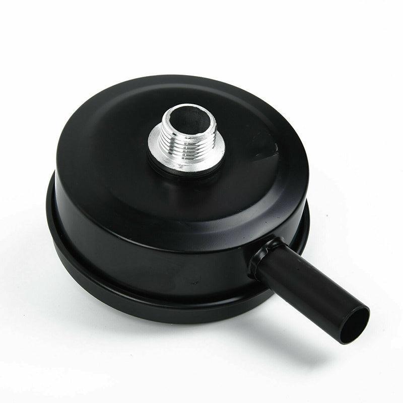 2 Pcs Compressor Male Threaded 20Mm Air Intake Silencer Filter Black Metal Shell V528-SILENCERFILTER-20MM-115235