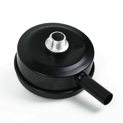 2 Pcs Compressor Male Threaded 20Mm Air Intake Silencer Filter Black Metal Shell V528-SILENCERFILTER-20MM-115235