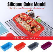 High Temperature Resistant Rectangular Silicone Cake Mold Baking Pan for Kitchen - Blue V528-SILICONE-BAKING-SHEET-BLUE-985556