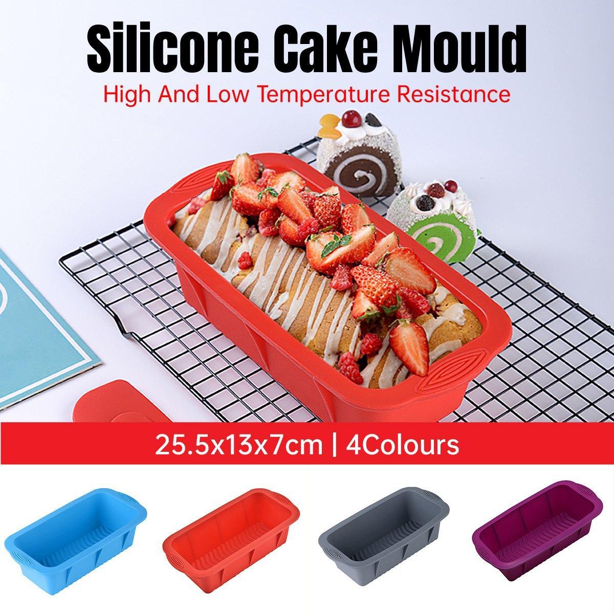 High Temperature Resistant Rectangular Silicone Cake Mold Baking Pan for Kitchen - Blue V528-SILICONE-BAKING-SHEET-BLUE-985556