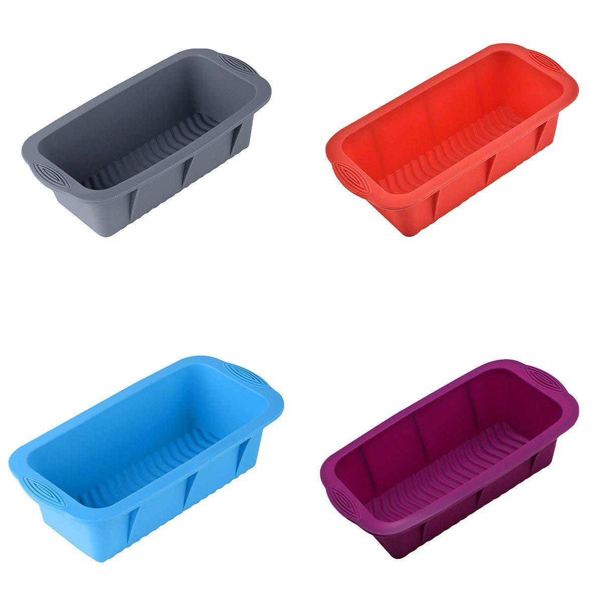 High Temperature Resistant Rectangular Silicone Cake Mold Baking Pan for Kitchen - Blue V528-SILICONE-BAKING-SHEET-BLUE-985556