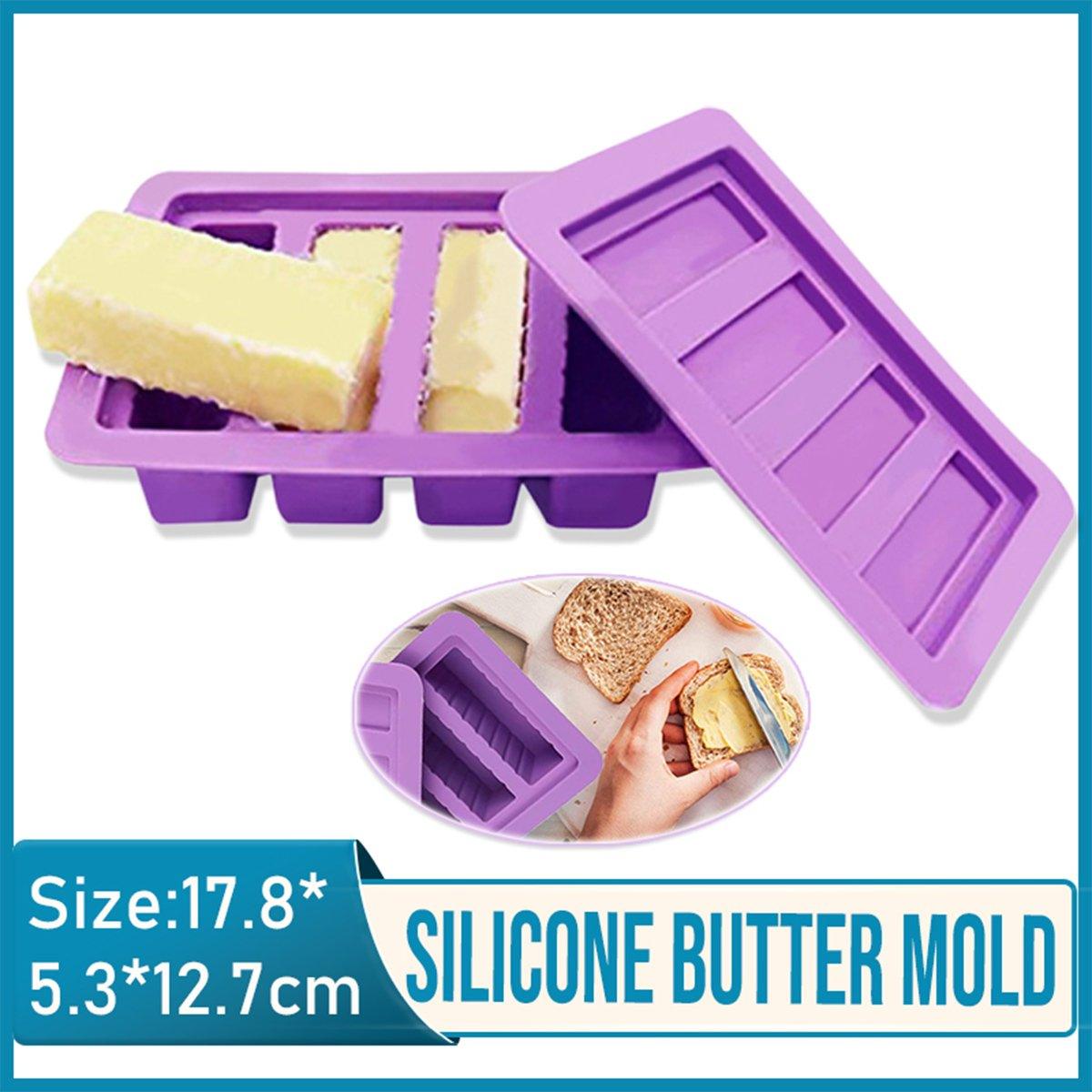 Silicone Butter Mould Nonstick Paste Mould Reusable Baking Tool for Kitchen Use V528-SILICONE-CASE-PURPLE-996325