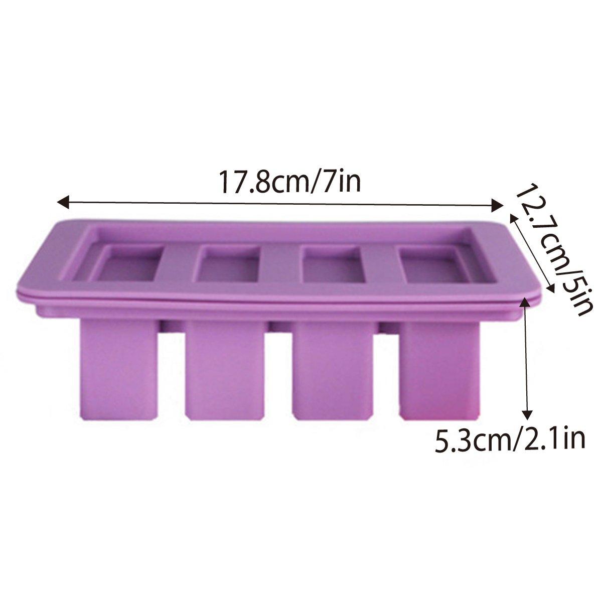 Silicone Butter Mould Nonstick Paste Mould Reusable Baking Tool for Kitchen Use V528-SILICONE-CASE-PURPLE-996325