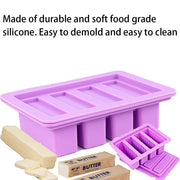 Silicone Butter Mould Nonstick Paste Mould Reusable Baking Tool for Kitchen Use V528-SILICONE-CASE-PURPLE-996325