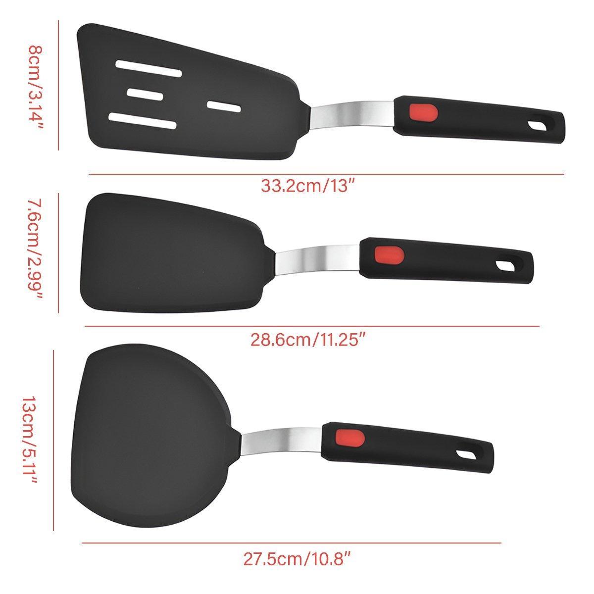 3PCS Silicone Spatula Kitchenware Silicone Cooking Spatula Kitchen Tool Set V528-SILICONE-COOKWARE-3PCS-361131