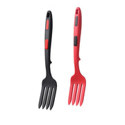 2PCS Silicone Heat Resistant Flexible Cooking Forks Dishwasher Safe Kitchen - Red-Black V528-SILICONE-FORK-RED-BLACK-2PCS-998129