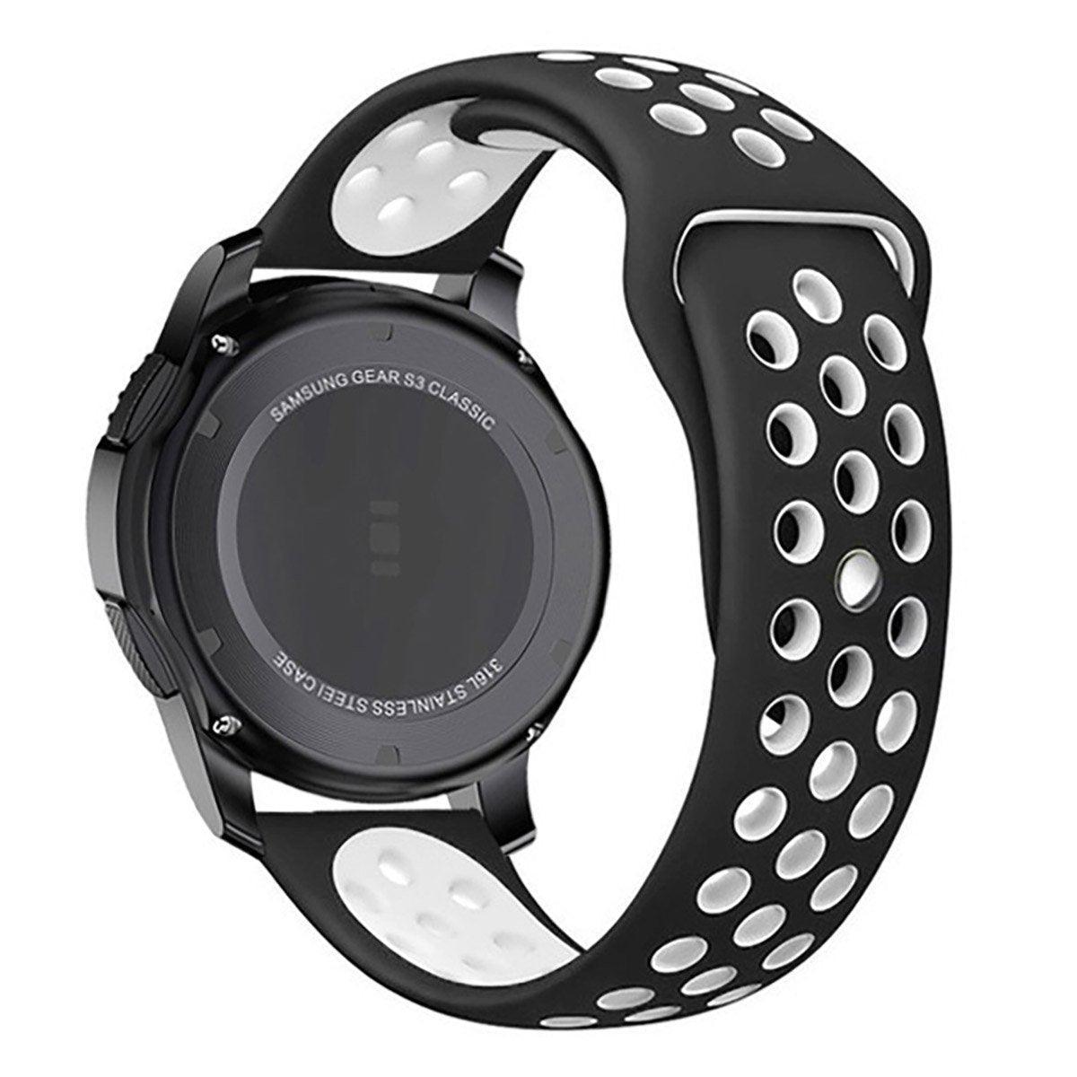 22mm 20mm Silicone Sports Watch Band for Samsung Huawei Huami Two-Tone Strap - 20mm-Grey V528-SILICONE-STRAP-20MM-GREY-400947