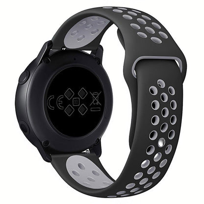 22mm 20mm Silicone Sports Watch Band for Samsung Huawei Huami Two-Tone Strap - 20mm-Grey V528-SILICONE-STRAP-20MM-GREY-400947