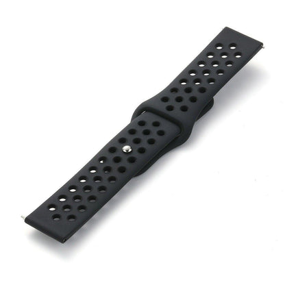 22mm 20mm Silicone Sports Watch Band for Samsung Huawei Huami Two-Tone Strap - 22mm-Blue V528-SILICONE-STRAP-22MM-BLUE-203067