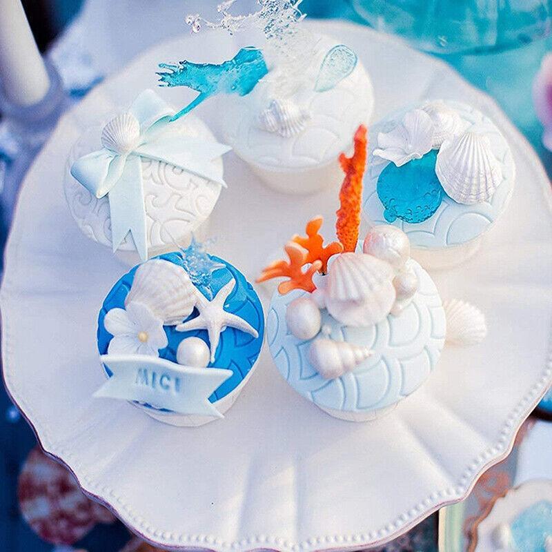 Mermaid Tail Sea Shell Silicone Cake Fondant Sugarcraft Mould Chocolate Mold - Hexagon V528-SILICONEMOLD-HEAGON-432542