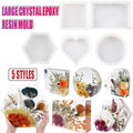 New Large Crystal Epoxy Resin Mold Geometry Cube Specimen Love Heart Round Mould - Round V528-SILICONEMOLD-ROUND-13406