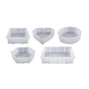 New Large Crystal Epoxy Resin Mold Geometry Cube Specimen Love Heart Round Mould - Round V528-SILICONEMOLD-ROUND-13406