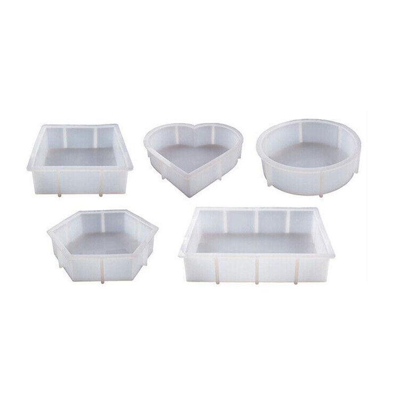New Large Crystal Epoxy Resin Mold Geometry Cube Specimen Love Heart Round Mould - Round V528-SILICONEMOLD-ROUND-13406