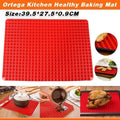 Tray Oven Pan Baking Mat Mould Sheet Liner Non-Stick Silicone Cook Pyramid V528-SILICONEPAD-RED-15859