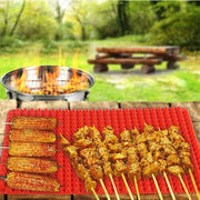 Tray Oven Pan Baking Mat Mould Sheet Liner Non-Stick Silicone Cook Pyramid V528-SILICONEPAD-RED-15859
