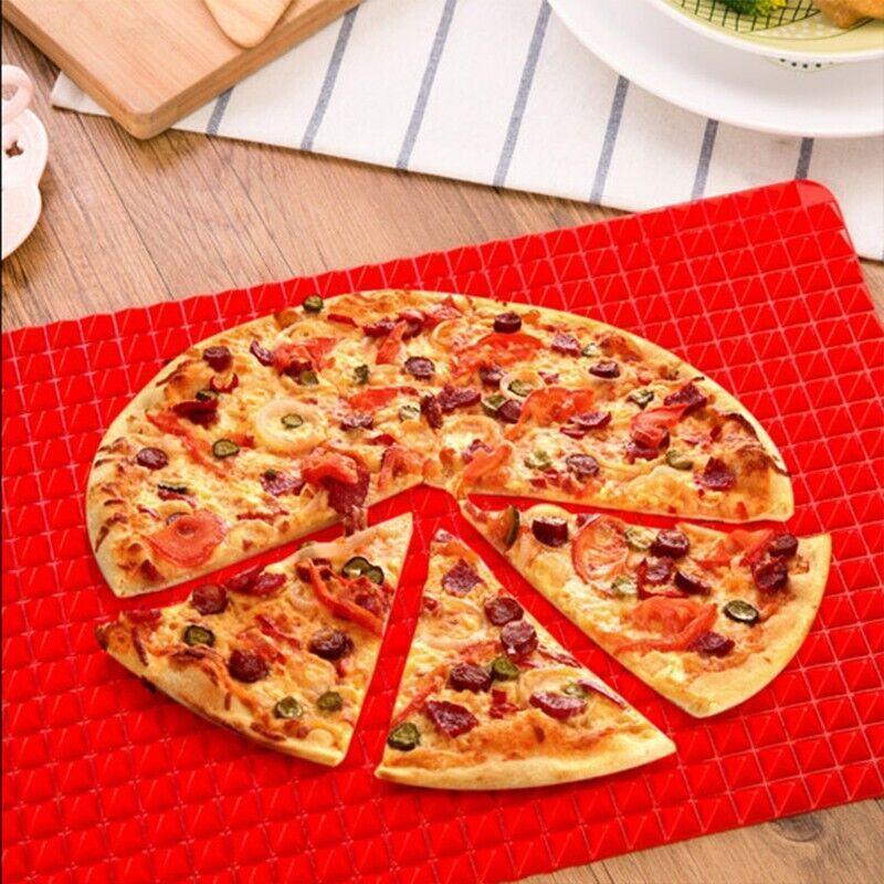 Tray Oven Pan Baking Mat Mould Sheet Liner Non-Stick Silicone Cook Pyramid V528-SILICONEPAD-RED-15859
