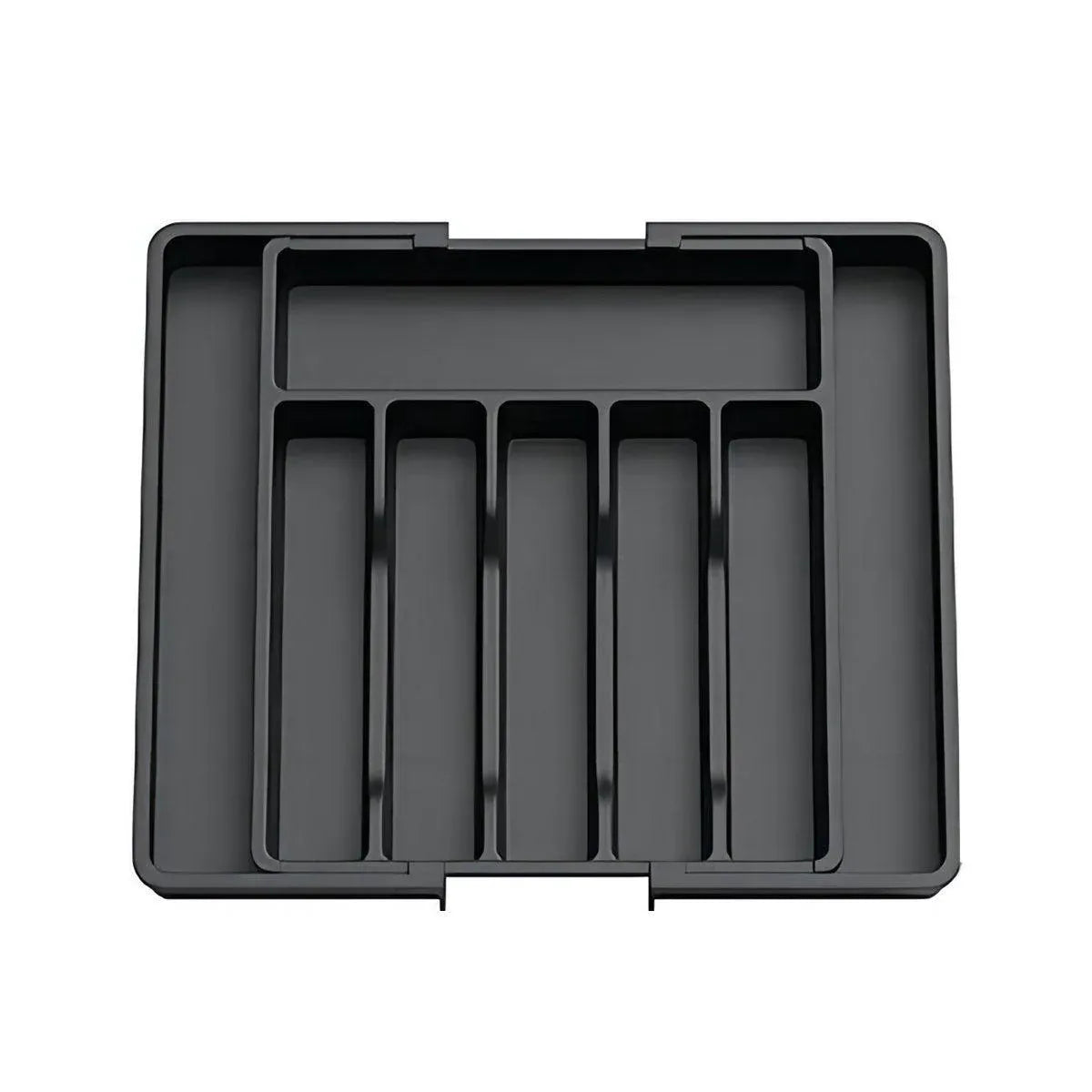 Expandable Cutlery Organizer Adjustable Silverware Drawer Storage Box Tray V528-SILVER-CASE-BLACK-159299