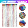 Tassel Decoration Fly Screen Panel Room Door Curtain Divider Window Bead String V528-SILVER-CURTAIN-MULTICOLOR-590674