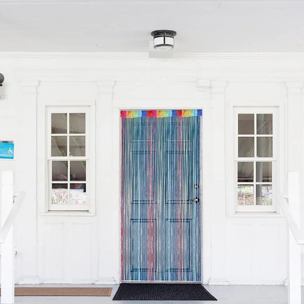 Tassel Decoration Fly Screen Panel Room Door Curtain Divider Window Bead String V528-SILVER-CURTAIN-MULTICOLOR-590674