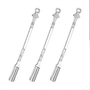 6X Mini Powder Ladle Scoop Mini Spoon Spatula Metal Shovel Silver color Spoon V528-SILVERSPOON-6PCS-186166