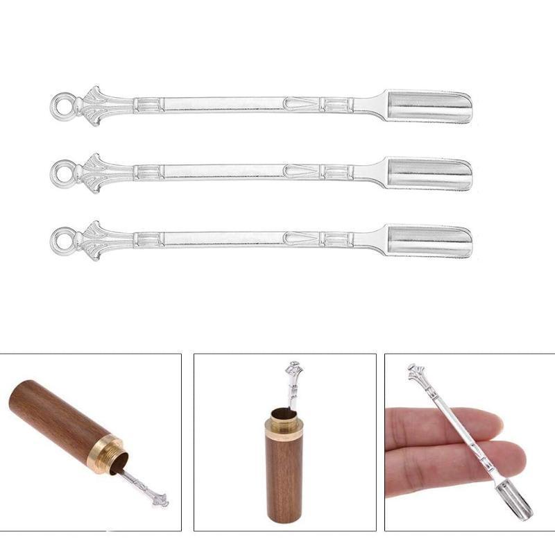 6X Mini Powder Ladle Scoop Mini Spoon Spatula Metal Shovel Silver color Spoon V528-SILVERSPOON-6PCS-186166
