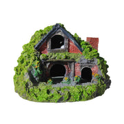 Resin Grass House Aquarium Ornament Natural Fish Tank Decoration Hideaway - A V528-SIMULATED-GRASS-HUT-2-724671