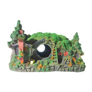 Resin Grass House Aquarium Ornament Natural Fish Tank Decoration Hideaway - A V528-SIMULATED-GRASS-HUT-2-724671