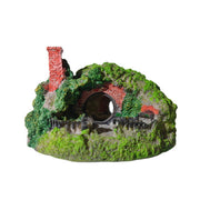 Resin Grass House Aquarium Ornament Natural Fish Tank Decoration Hideaway - A V528-SIMULATED-GRASS-HUT-2-724671