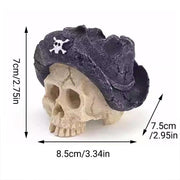 Artificial Fake Skull Head Bone Aquarium Ornament Fish Tank Decoration - Pirate V528-SIMULATIONSKULL-PIRATE-388969