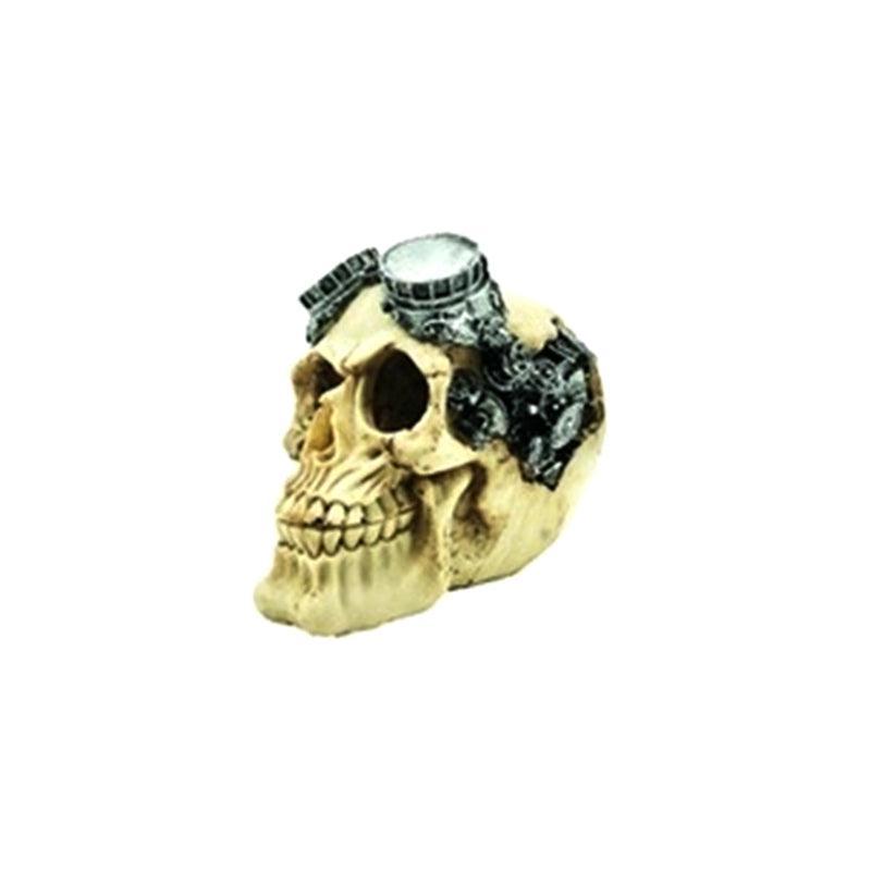 Artificial Fake Skull Head Bone Aquarium Ornament Fish Tank Decoration - Pirate V528-SIMULATIONSKULL-PIRATE-388969